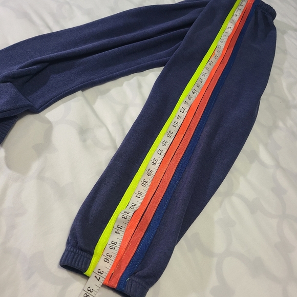 Aviator Nation 5 Stripe Sweatpants Women's Size Large - Picture 8 of 11
